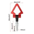 thumbnail image 4 of Unique Bargains Car Racing Front Rear Bumper Screw on Tow Hook Trailer Triangle Ring for BMW 3 5 7 Series Z3 Z4 for Mini Cooper Red, 4 of 8