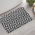 thumbnail image 2 of Black White Checkerboard Checkered Pattern Bathroom Rugs Mat,Non Slip Microfiber Bathroom Rug,Rubber Backing,Soft Bathroom Mats for Bathroom Floor,Tub and Shower,17x27in(43x68cm), 2 of 4