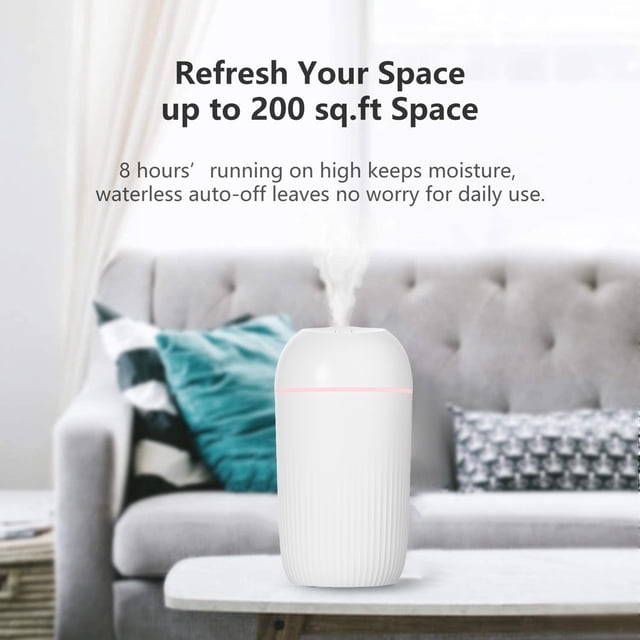 Cool Mist Humidifier Diffuser,300ml Small Humidifiers for Bedroom with Star Humidifiers for Bedroom Cool Mist 780ml Humidifiers for Bedroom Large Baby Humidifiers And Air Purifier Baby Congestion