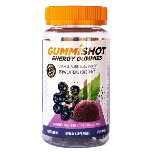 Gummies GummiShot de 33 unidades con 2475 mg de cafeína de origen vegetal