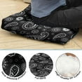 thumbnail image 5 of Meditation Cushion for Yoga, Boho Style Floor Pillow, Dutch Velvet Cushion for Sitting on Floor, Square Pillows for Meditation and Lounge, 22'' x 22'', 5 of 7