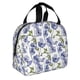 thumbnail image 2 of Easygdp Blue Flax Flowers Bolsa Térmica Premium - Tela Oxford Impermeable, Gran Capacidad, Bolsillo Frontal, Unisex para Trabajo, Escuela, Actividades al Aire Libre y Picnics, 2 of 8
