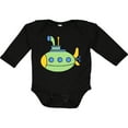 thumbnail image 3 of Inktastic Cute Green Submarine Boys or Girls Long Sleeve Baby Bodysuit, 3 of 5