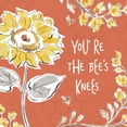 thumbnail image 2 of Gango Home Decor Contemporary Bee Happy II & III Spice by Daphne Brissonnet (Ready to Hang); Two 12x12in Black Framed Prints, 2 of 5