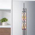 thumbnail image 3 of NETILGEN Refrigerator Door Handle Covers 2 Pcs Set, Kitchen Appliance Decorative Mat for Fridge Dishwashers Microwave Watercolor Flower Butterfly Print, 3 of 6