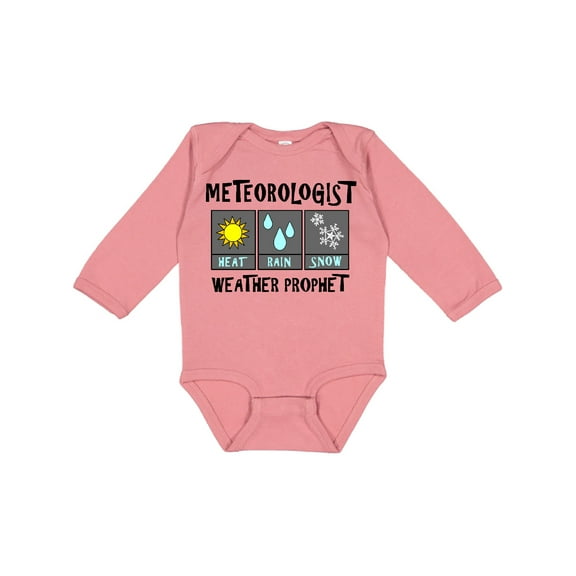 Inktastic Meteorologist Weather Prophet Boys or Girls Long Sleeve Baby Bodysuit