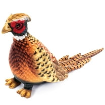 Real Planet 11" Brown Pheasant Hunting Sport Bird Realistic Stuffed Animal, Hunting Dog Toy Plush Toy & STEM Learning Gift for Birthday Boys & Girls