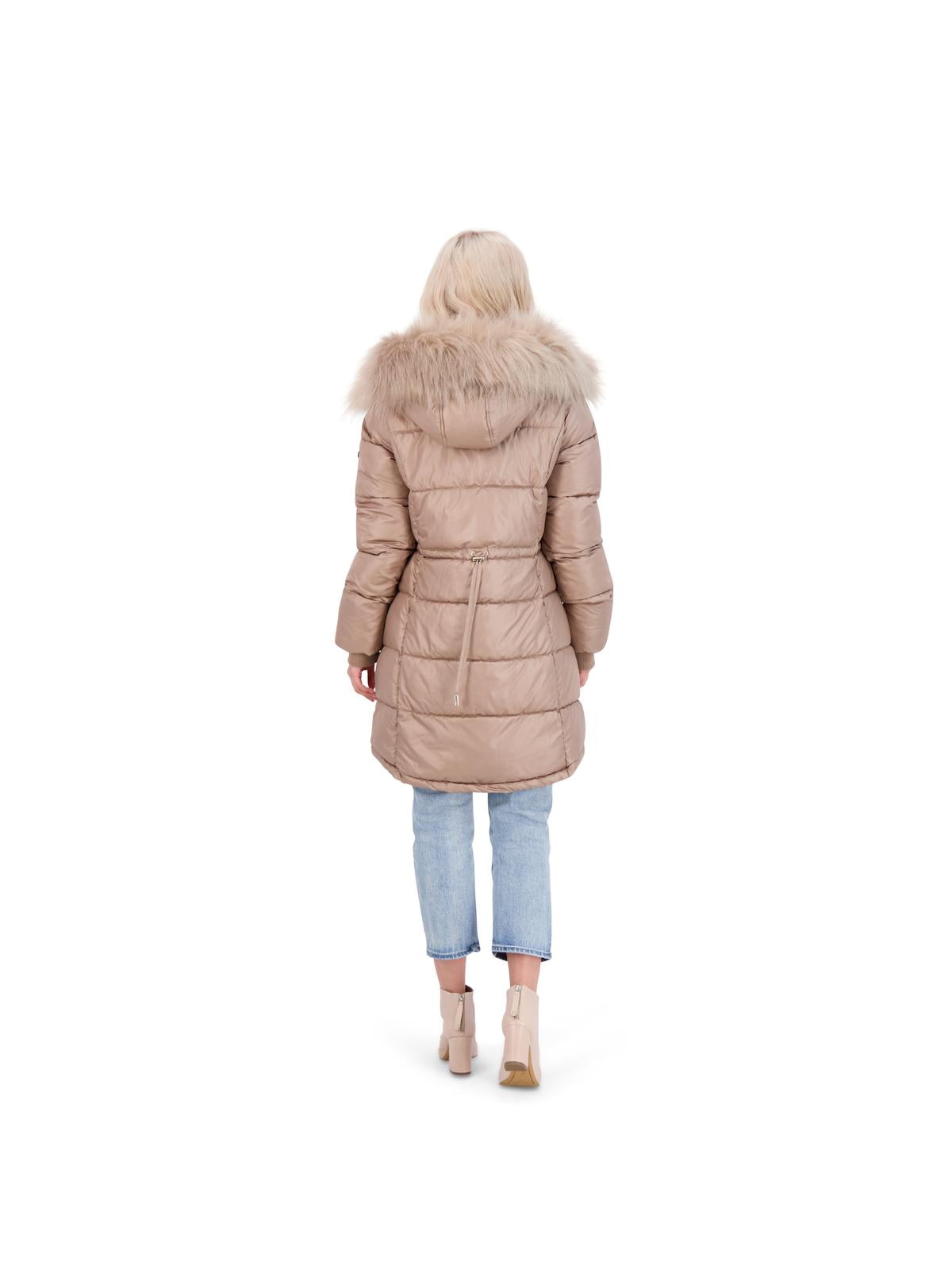 Jessica simpson cozy faux fur lined deals hooded jacket