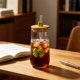 thumbnail image 5 of Vaso de agua de vidrio con tapa y pajita – Vaso térmico de 450 ml para café, té o bebidas frías – Pajita de vidrio reutilizable y funda protectora para el hogar, la oficina o para uso en exteriores., 5 of 6