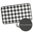 thumbnail image 5 of Buffalo Check Printed Anti-Fatigue Kitchen Floor Rug Mat In Black And White, 18" X 30", 5 of 5