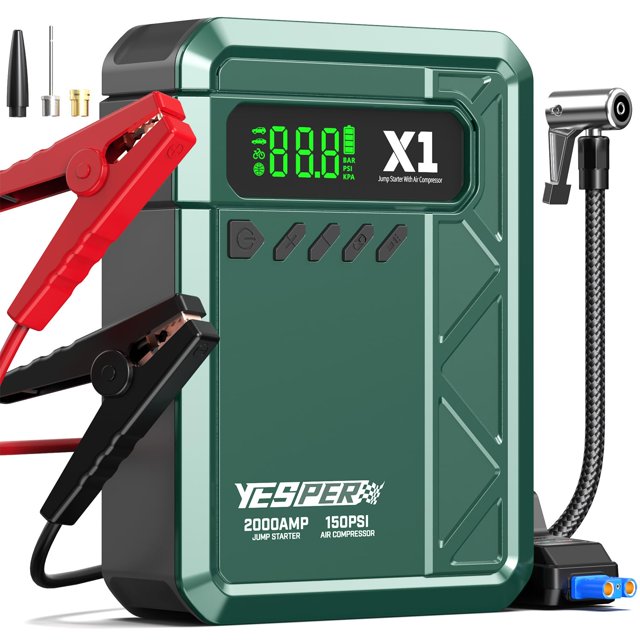 Arrancador con compresor de aire YESPER X1 2000A 150PSI