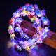 thumbnail image 2 of Glowing Flower Wreath LED Light Up Garland Girls Birthday Hairband Princess Crown Luminous Wreath Wedding Christmas Party Decor, 2 of 5
