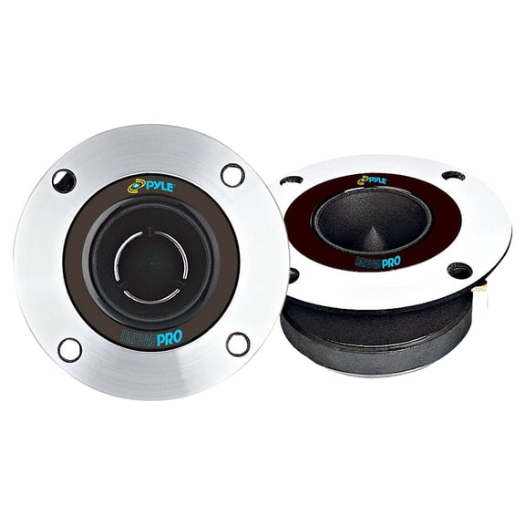 Pyle PDBT19 300 Watt 3.75 Inch Bullet Titanium Horn with 1 Inch Tweeter, 1 Pair