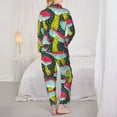 thumbnail image 5 of Disketp Pajamas Set Long Sleeve Sleepwear Womens Button Down Nightwear Pj Sets-Green Mushroom, 5 of 9