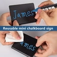 thumbnail image 4 of 10 Pcs L-Shaped Mini Chalkboard Signs Acrylic Chalkboard Buffet Tags Small Black Food Display Stands for Message Board Signs, Weddings, Tents, Birthday Parties, 4 of 8