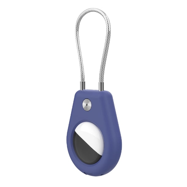 Para Llavero AirTag Con Cable Llave Mochila Mascota (oscuro) Azul