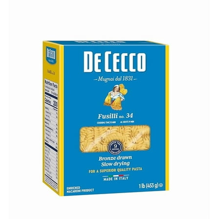 De Cecco Fusilli Pasta, 16 Oz ( Pack of 2 )