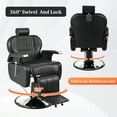 thumbnail image 2 of Hair Dryer Heavy Duty Reclining Barber Chair,All Purpose Hydraulic Recline Barber Chair Salon Beauty Styling Chair360° Swivel&Height Adjustable,for Barber Shop & Beauty Salon,Spa Tattoo Styling Equip, 2 of 10