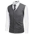thumbnail image 6 of COOFANDY Men's Sweater Vest V Neck Casual Sleeveless Knitted Button Cardigan Vest, 6 of 10