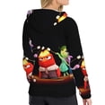 thumbnail image 4 of Lsque inside out 2 Pattern Casual Women's Hoodie,Hooded Sweatshirt with Kangaroo Pocket,Pullover Hoodie with Eye-catching Drawstrings-Large, 4 of 8