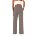 thumbnail image 4 of Kelon Yoga Pants, Womens Wide Leg Yoga Pants Work Dress Pants Lounge Sweatpants Casual Trousers with Pockets, 2XL, 4 of 9