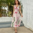 thumbnail image 5 of Flamingo Pattern Art Sleeveless Dress Women's Summer Suit Dresses for Women 2025 Luxury Party Dress, 5 of 7