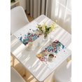 thumbnail image 5 of Bohemian Floral Placemats Set of 6, Retro Abstract Flowers Boho Ethnic Placemats for Dining Table, Place Mats for Kitchen Tabletop, Waterproof Wipeable Dining Table Mats Set, 5 of 9