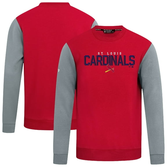 Men's Levelwear Red St. Louis Cardinals Throwback Ultimate Carve Sweatshirt
