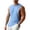 #0016-Light Blue, variant on Qiyinn Mens Gym Sleeveless Tank Top Workout Muscle Shirt Cut Open Quick Dry Bodybuilding Vest