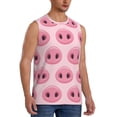 thumbnail image 2 of Uemuo Pig Nose Pattern Men's Sleeveless T-Shirt,Muscle Athletic Tank Top, Moisture-wicking Quick-dry Breathable Classic Tee Top for Gym Run Outdoor Sports-X-Large, 2 of 8