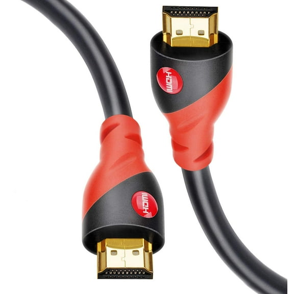 MIYAKO 50ft HDMI Cable with Ferrite Cores - Premium High Speed Ethernet Cord (4K@60HZ, 1080p, UHD, 3D)