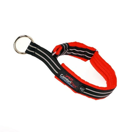 UPC: 0816642011485 | ComfortFlex American Made Fully Padded  Reflective  Adjustable  Flat Nylon  Martingale Type Limited Slip Collar for Active Dogs  Red  Xlarge