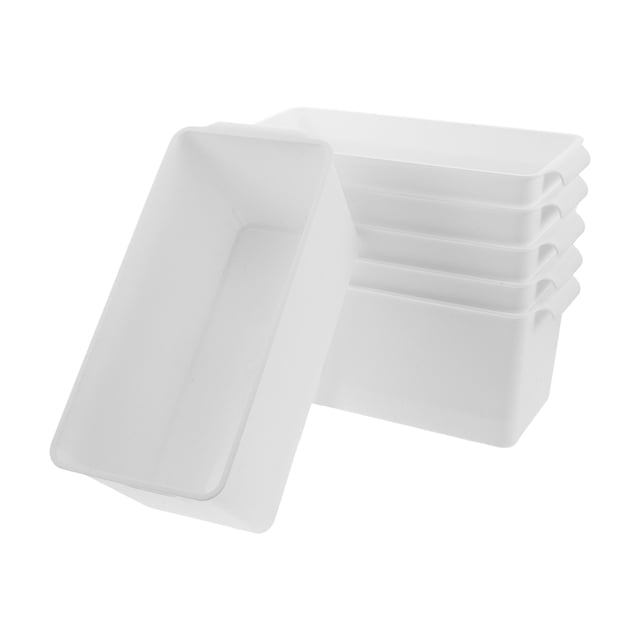EXHUMKY 6Ud Organizador Plástico Resistente Apilable Para Armarios Y Organización En El Hogar