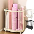 thumbnail image 1 of Cesta De Almacenamiento De Plástico Cesta de plástico extraíble para ropa sucia con ruedas, 125 x 125 x 74 cm, para baño, dormitorio, esterilla de yoga JASKFLY, 1 of 9