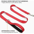 thumbnail image 2 of Solennerer Dog Leash Heavy Duty Pet Leash 2 Traffic Padded Handles Reflective Leash for Medium to Large Dogs, 2 of 6