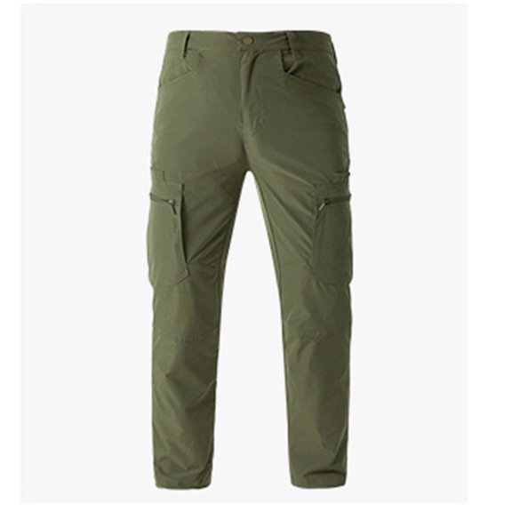 HOMADLES Plus Size Mens Work Pants Outdoor Hiking Pants Multi Pockets Windproof Trousers Army Green 2XL