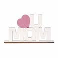 thumbnail image 2 of FENGGHAO Personalized Mother’s Day Gift For Mom, I Love You Wooden Plaque Sign, Customizable Home Garden Desktop Decoration, Handcrafted Ornament with Pre-Drilled Holes, 2 of 7