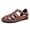 Dark Brown, variant on Plus Size Men'S Roman Toe Slide Sandals, Buckle Single Shoes, Designed for Men'S Someone'S Shoes Men'S Designer Style Summer Footwear Summer Slides Styles Men'S Slippers Promotion