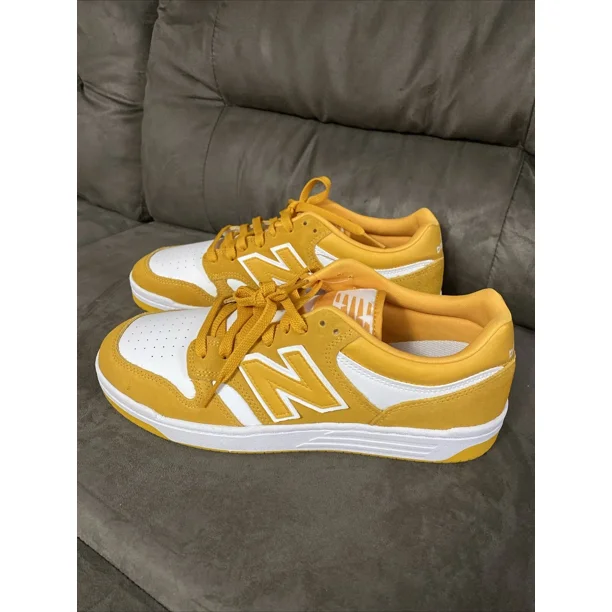 New Balance BB 480 Low Yellow/White Casual Shoe Sneaker BB480LWA-D Men’s Size 10
