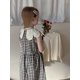 thumbnail image 4 of 2025 vestidos de princesa sin mangas para niñas de verano 2-7 años estilo coreano dulce vestido a cuadros con cuello de pétalo para niños ropa para niños, 4 of 6