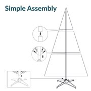 Sunnydaze Unlit Slim and Stately Artificial Christmas Tree 6 ft, Green