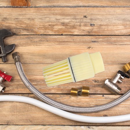 NIAIZEK Backflow Preventer PVC Threaded Valve Easy Install for Water Pumps White Plumbing