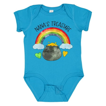

Inktastic Nana s Treasure St. Patrick s Day Rainbow and Gold Gift Baby Boy or Baby Girl Bodysuit