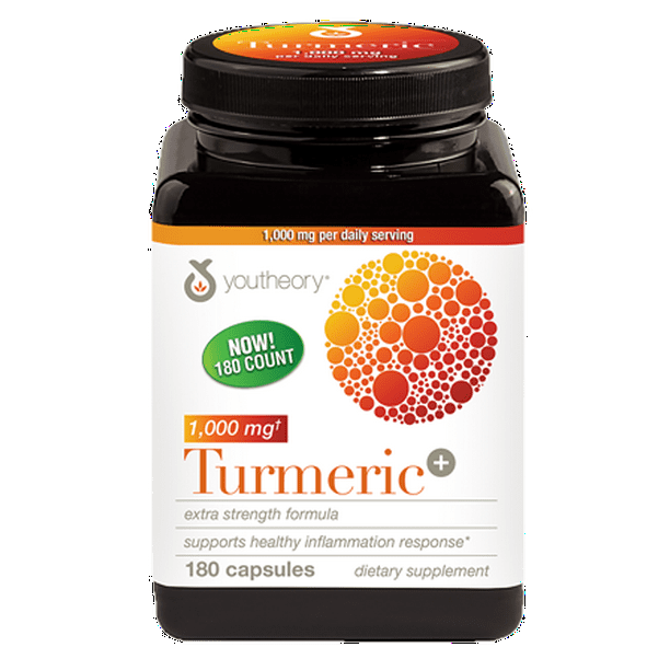 Youtheory Turmeric 1,000 mg 180 Capsules