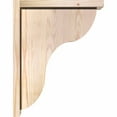 thumbnail image 3 of 5 1/2"W x 14"D x 18"H Carmel Smooth Corbel w/Backplate, Douglas Fir, 3 of 9