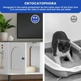 thumbnail image 6 of ModFusion 2-in-1 Cat Litter Cabinet with Scratching Post, Double Doors, Pom-Pom Balls, Black & White, 6 of 10