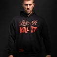 thumbnail image 3 of 5% Nutrition Rich Piana Mens Pullover Hoodie, Love It Kill It Long Sleeve Casual Workout  Sweatshirt, 3 of 5