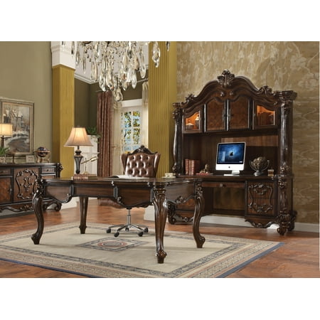 Acme Versailles Computer Desk Hutch In Cherry Oak Multiple Colors Walmart Com Walmart Com