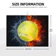 thumbnail image 2 of Fotbe Tennis Ball In Fire And Water Alfombrilla de Secado para Cocina con Estampado, 18x24 Pulgadas, 2 of 7