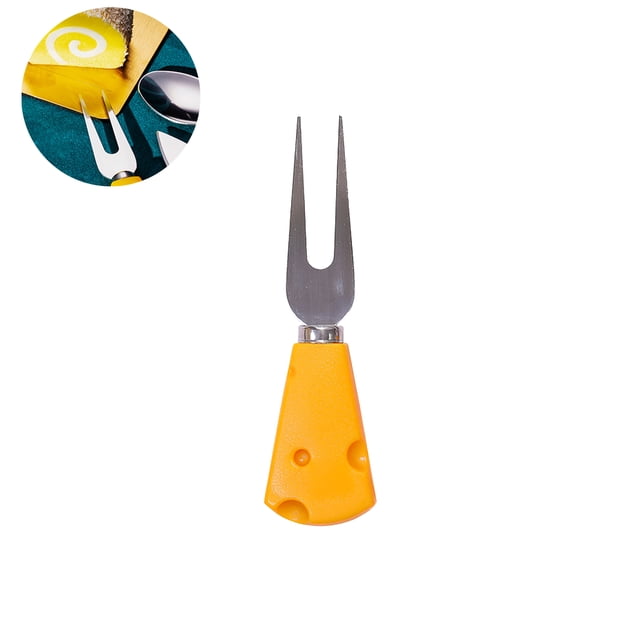 Vajilla De Dibujos Animados Tenedor De Queso De Dibujos Animados Portátil Cuchillo Con Forma De Queso Lindo Vajilla Con Forma De Queso Creativo Esparcidor De Queso Inoxidable Para Cocina Eigraketly HA027620-01